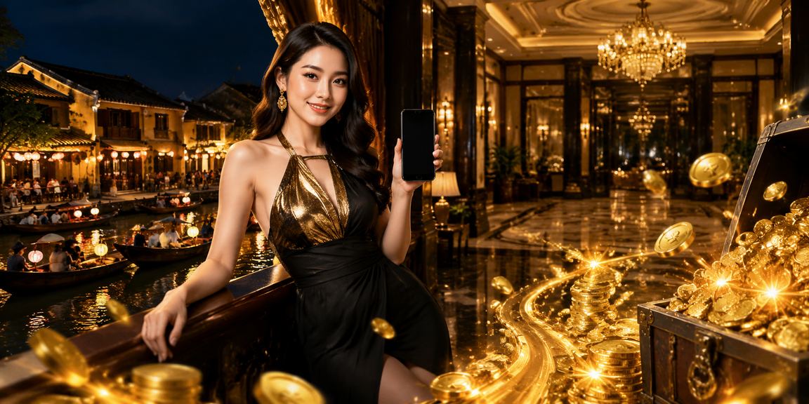 Người dùng truy cập winaz trên điện thoại di động tại Hội An